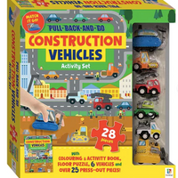 Hinkley Pull Back and Go Vehicles - Construction Kit