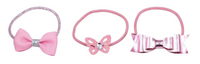Pink Poppy - Butterflies & Bows Hair Elastics