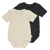 BONDS Organic Bodysuit 2 Pack-Macadamia & La Femme Nikita