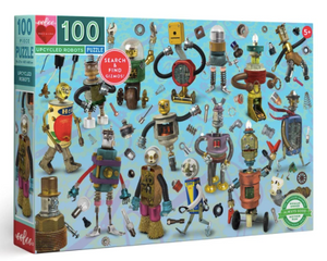 Eeboo Up-cycled Robots 100 Piece Puzzle