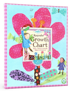 Eeboo Hot Pink Flower Growth Chart