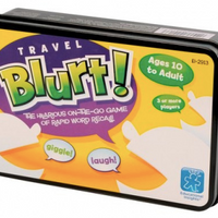 Blurt! Travel Card Game in Tin