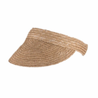 Milly Mook - Straw Visor - Juniper Natural