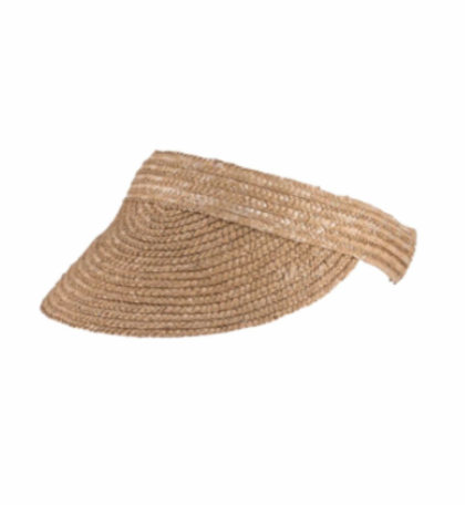 Milly Mook - Straw Visor - Juniper Natural