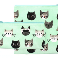 Now - Reusable Snack and Sandwich Bags - Cats Meow - Set of 2