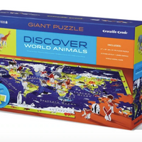 Crocodile Creek - Puzzle & Play - Discover World Animals - 100 pc