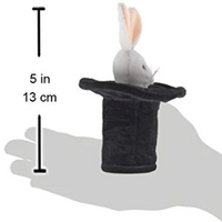Folkmanis Puppet | Mini Rabbit in Hat Finger Puppet
