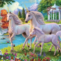 Holdson - Unicorns at the Waterfall - Puzzle 300 pc