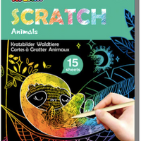 Avenir | Mini Scratch Book - Forest Animals - 15 Sheets