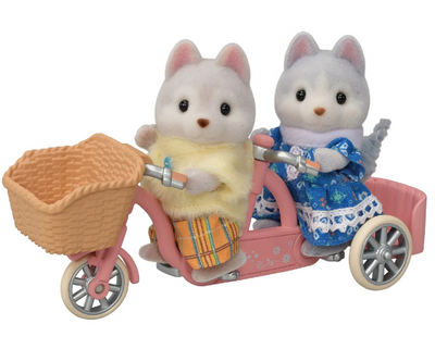 Sylvanian Families | Tandem Cycling Set Husky Sister & Brother