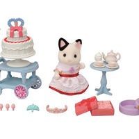 Sylvanian Families | Party Time Set - Tuxedo Cat Girl - 5646