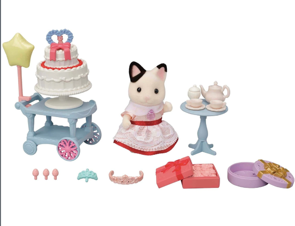 Sylvanian Families | Party Time Set - Tuxedo Cat Girl - 5646