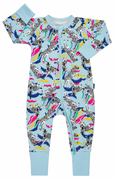 Bonds | Zippy Wondersuit Collage Zebra Calm Blue