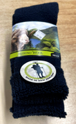 Socks Pacific - 3 pack BLACK Merino Cushioned Hiking / Tramping / Walking