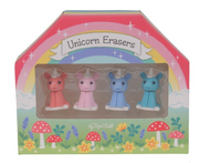 Tiger Tribe - Unicorn Erasers -  Set of 4