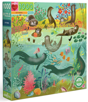 eeBoo - Otters 1000 Piece Puzzle