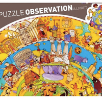 Djeco - Observation Puzzle & Poster - History - 350 pcs