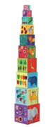 Djeco - 10 Stacking / Nesting Cubes Nature