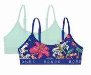 Bonds | Hipster Scoop Crop 2 pack Blooming Hibiscus