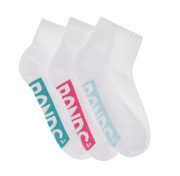 Bonds - Socks - Kids Logo Cushioned Quarter Crew - 3 Pack