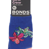 Bonds - Socks - Stay On Crew - 2 pack Lighting Blue/ Sunset Sabi