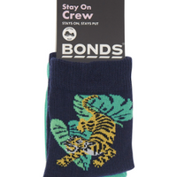 Bonds - Socks - Stay On Crew - 2 Pack Black Sea/ Virgo