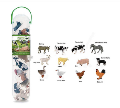 CollectA - Box of 12 Mini Animals - Farm Animals