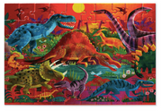 Crocodile Creek - 60 pc Foil Puzzle - Dazzling Dinosaurs