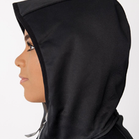 THERM All-Weather Hoodie - Black | Waterproof Windproof Eco - Ladies
