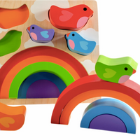 Kiddie Connect Bird and Rainbow Puzzle