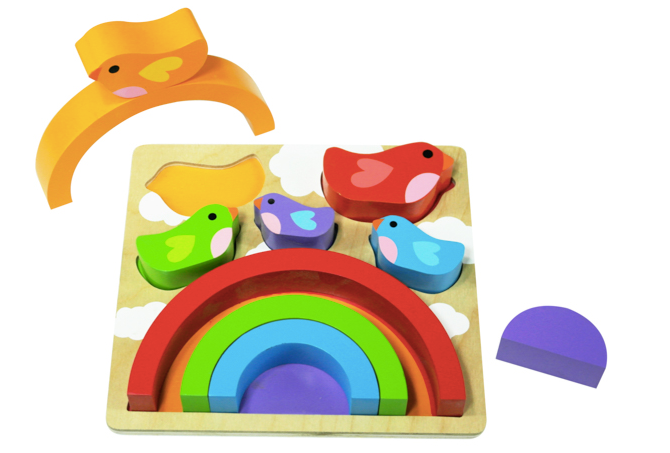 Kiddie Connect Bird and Rainbow Puzzle