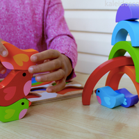 Kiddie Connect Bird and Rainbow Puzzle