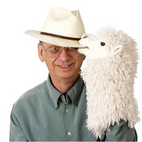 Folkmanis Puppets | Alpaca Stage Puppet