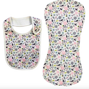 Hi Hop - Bib and Burp Cloth Set - Multi Floral