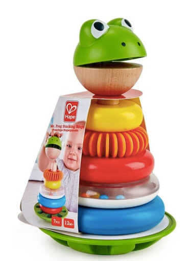 Hape - Mr Frog Stacking Rings | Grasshopper