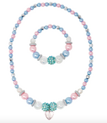 Pink Poppy - Blue Ice Princess Necklace and Bracelet Set