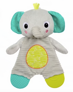 Bright Starts Snuggle & Teethe Plush Teether - Elephant