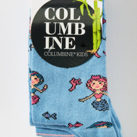 Columbine | Mermaid Bamboo Crew Socks 3 Pk