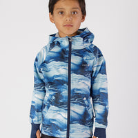 THERM All-Weather Hoodie - Blue Wave | Waterproof Windproof Eco