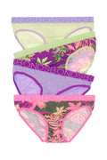 Bonds Girls Bikini 4 Pack-Tropic O Amethyst