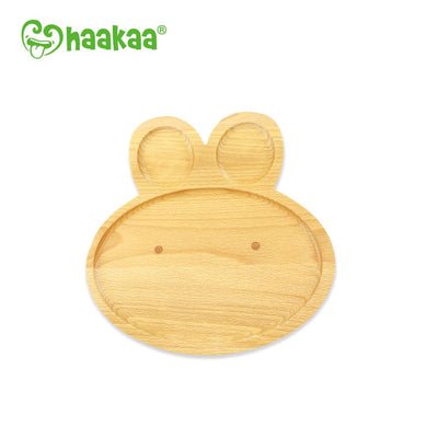 Haakka - Natural Wood Plate - Bunny