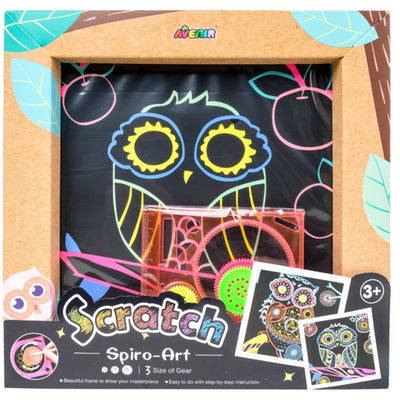 Avenir - Photo Frame - Scratch Spiro Art - Owl