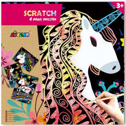 Avenir - Scratch Art - 4 Magic Unicorns