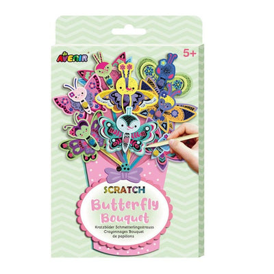 Avenir Scratch Butterfly Bouquet Green