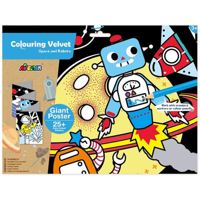 Avenir - Colouring Velvet - Space & Robots