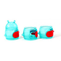 Boon - Caterpillar Snack Container - Teal/Red