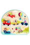 B.Toys - Wooden Peg Puzzle - Vehicles On The Go!