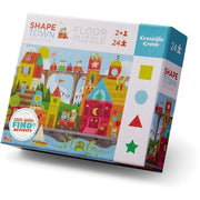Crocodile Creek | Early Learning Shape Town Floor Puzzle 24pc