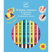 Djeco | 10 Felt brushes Pop Of Colour
