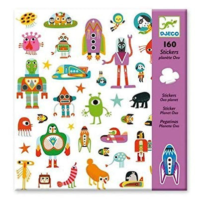 Djeco - 160 Stickers - Planet Oxo